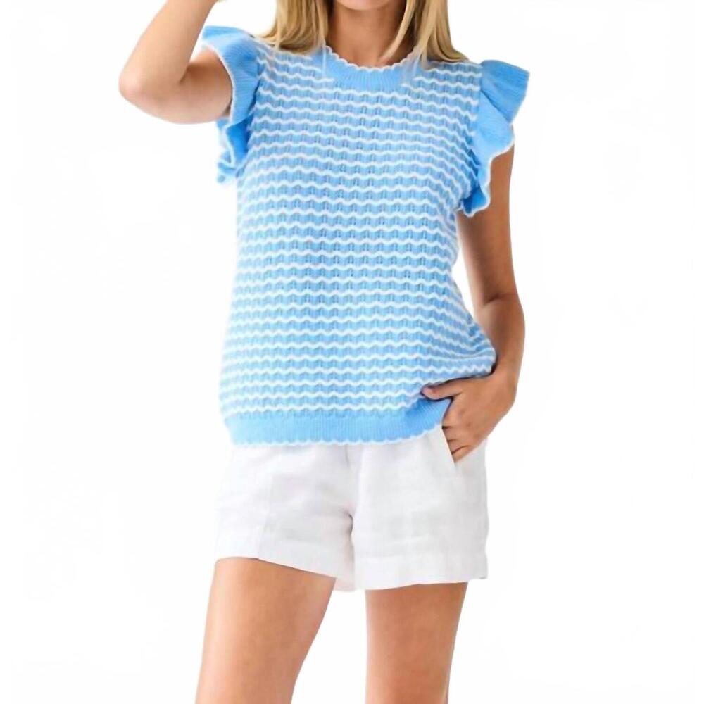 NEW MARY SQUARE oakley crewneck sweater in blue